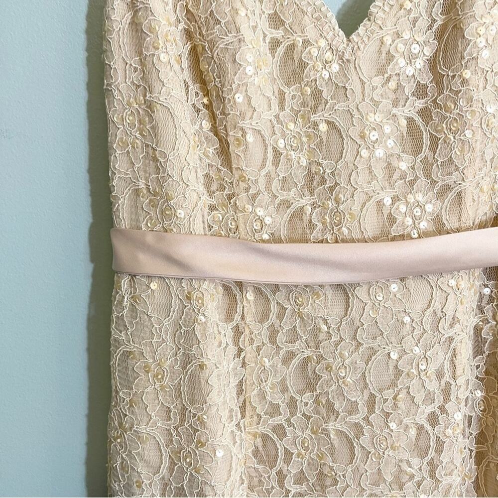 Mori Lee Lace‎ Bridesmaid Dress Cream - Picture 7 of 16
